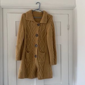 Long knit sweater